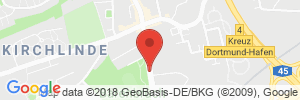 Position der Autogas-Tankstelle: Aral Tankstelle in 44379, Dortmund-Kirchlinde
