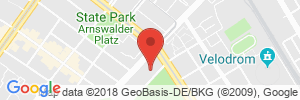 Position der Autogas-Tankstelle: Total Tankstelle in 10407, Berlin-Prenzlauer Berg