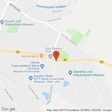 Position der Autogas-Tankstelle: Busse Fahrzeug GmbH in 03238, Finsterwalde-Massen