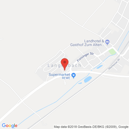 Position der Autogas-Tankstelle: Esso Tankstelle in 85416, Langenbach