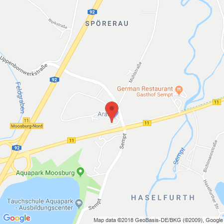 Standort der Tankstelle: ARAL Tankstelle in 85368, Wang bei Moosburg