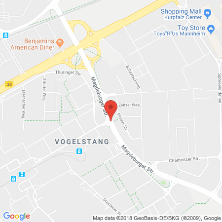 Standort der Autogas Tankstelle: HEM Tankstelle in 68309, Mannheim